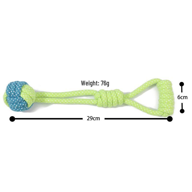 Durable Cotton Rope Woven Teething Toy for Medium to Large Dogs