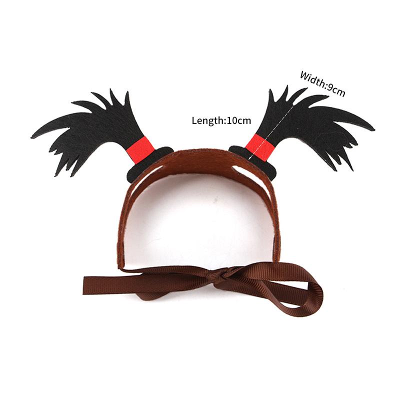 Pet Cosplay Costume Halloween Funny Devil Horns Headband Pet Cat Dog Festival Party Clothing Dogs Cosplay Costume Accessories