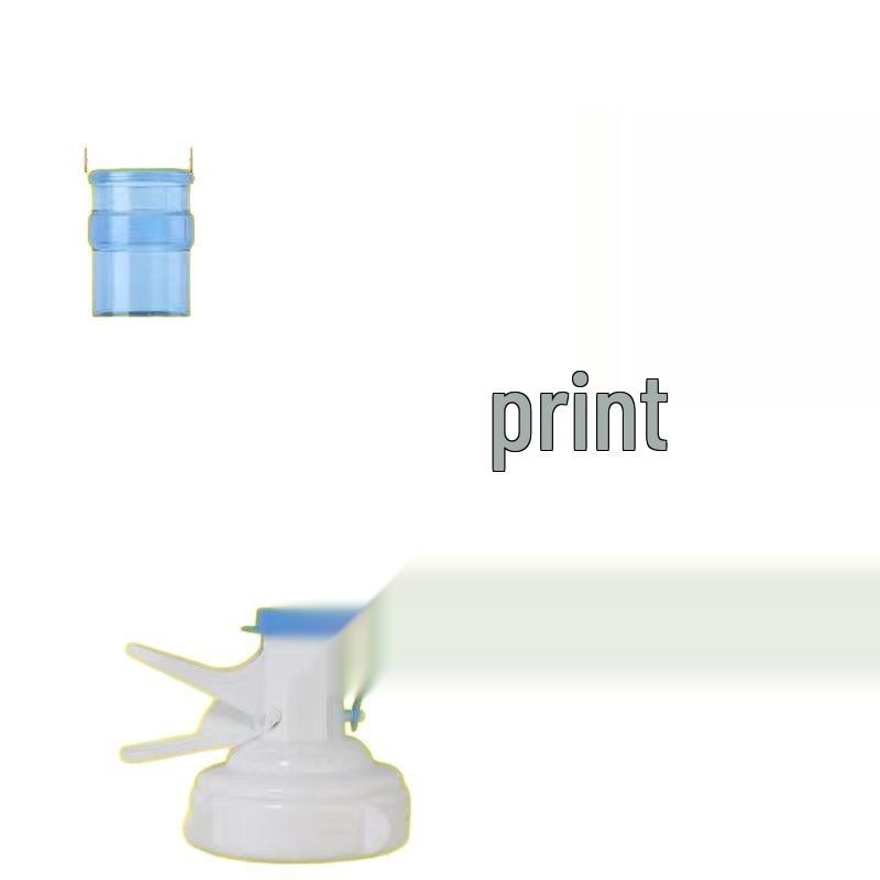 Bottled Water Dispenser with Rack and Inverted Extractor