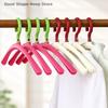1PC Dopamine Folding Clothes Hangers Anti-Slip Rotatable Clothes Drying Rack Space Saving Plastic Clothes Holders Travel