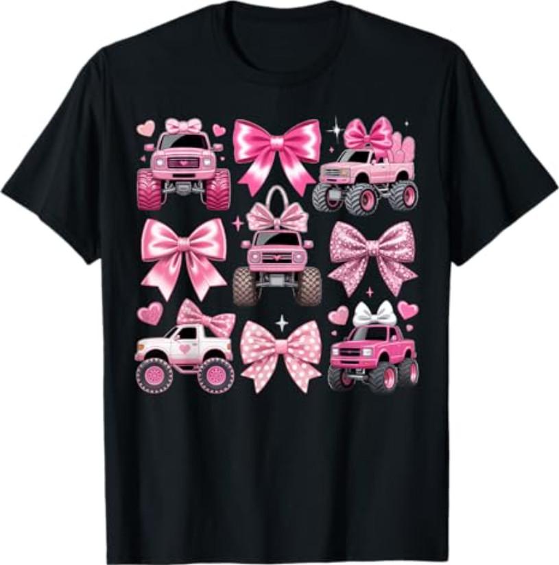 Monster Truck Girl Coquette Bow