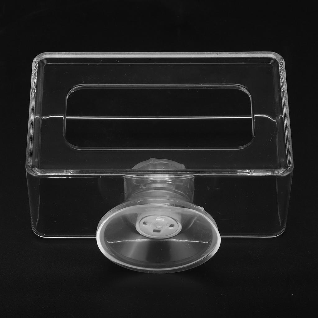 Fish Food Feeding   Antifloating Transparent Acrylic Fish   Feeder Aquarium for Fish(S 6x10x4cm )