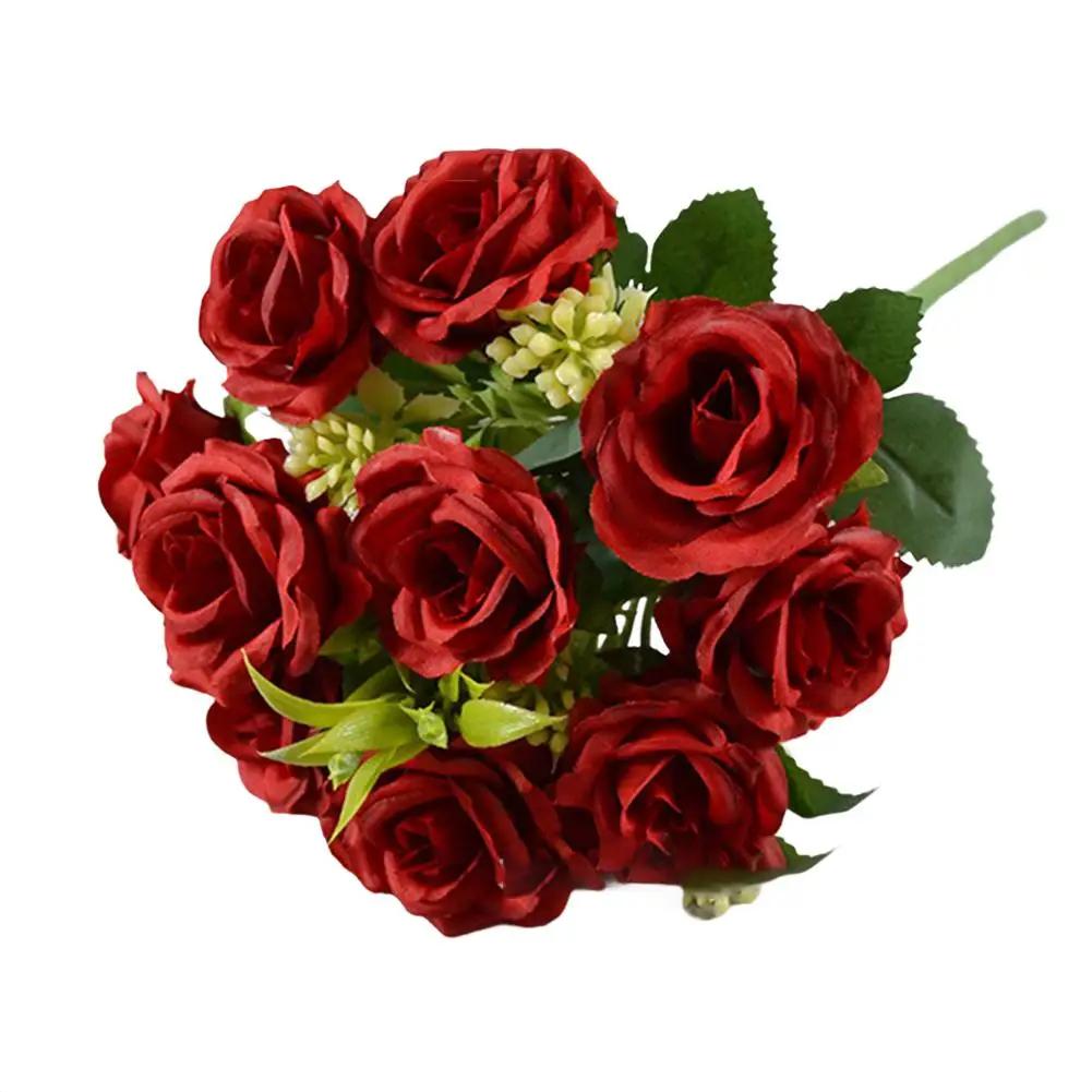 Artificial Small Roses Bouquet Long-lasting Decoration Realistic Flower Appearance Suitable For Multiple Occasions