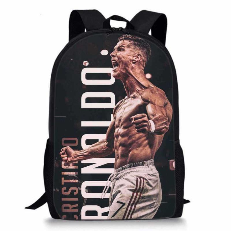 Cristiano Ronaldo Basketball Sports Backpack With Waterproof Polyester For Middle School Students