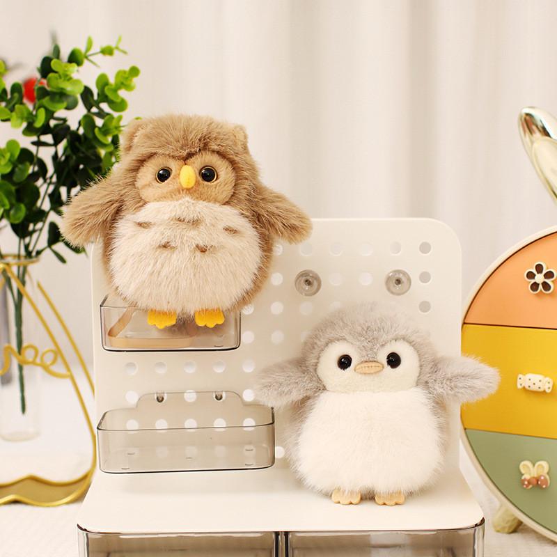 Plush Penguin Owl Toy Doll With Magnet For Kids Shoulder Display Animal Gift