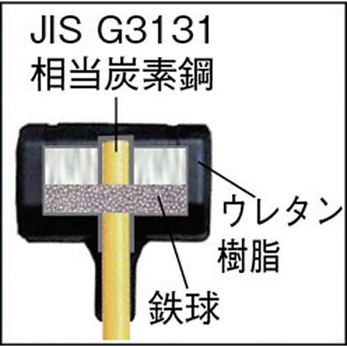 TRUSCO Urethane Hammer with Fiberglass Handle #4 TPU-4