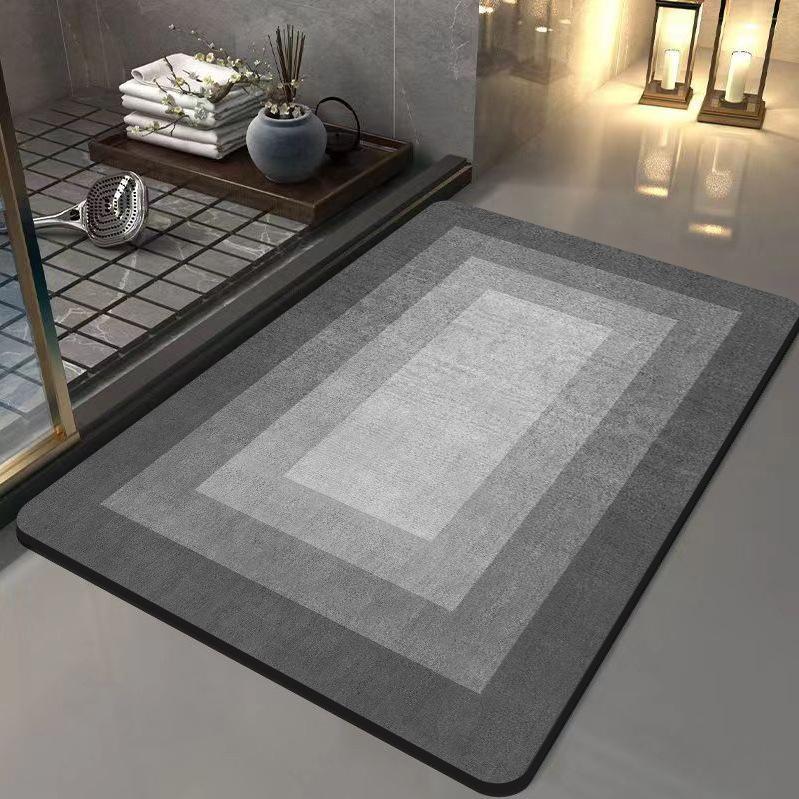 Simple Bathroom Floor Mat, Quick-Drying Diatom Mud Floor Mat, Kitchen Mat, Bathroom Floor Mat, Bathroom Non-Slip Mat
