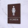 Samoprzylepna Dekoracyjna Płytka Łazienkowa Toaletowa Znak Mężczyzna i Kobieta Naklejki na Drzwi Toalety Płytka na Drzwi WC Imitacja Skóry
