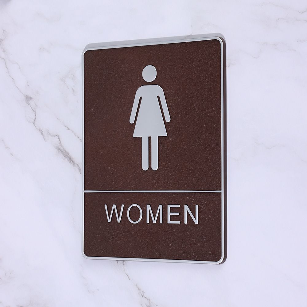 Samoprzylepna Dekoracyjna Płytka Łazienkowa Toaletowa Znak Mężczyzna i Kobieta Naklejki na Drzwi Toalety Płytka na Drzwi WC Imitacja Skóry
