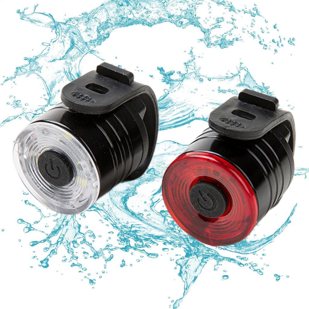 Bicycle Headlight Waterproof Portable Night Riding Bike Lights LED Headlight Rear Lamp for Helmet Seatpost Lamp Flashlight
