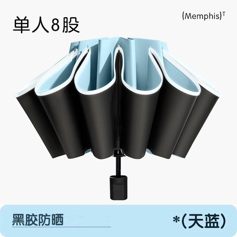 Automatic Umbrella, Wind and Rain Resistance, Increased Reinforcement, Double Weather and Rain Dual-purpose Anti-ultraviolet Shading and Sun Protectio
