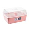 Countertop Plastic Dish Drying Rack with Lid