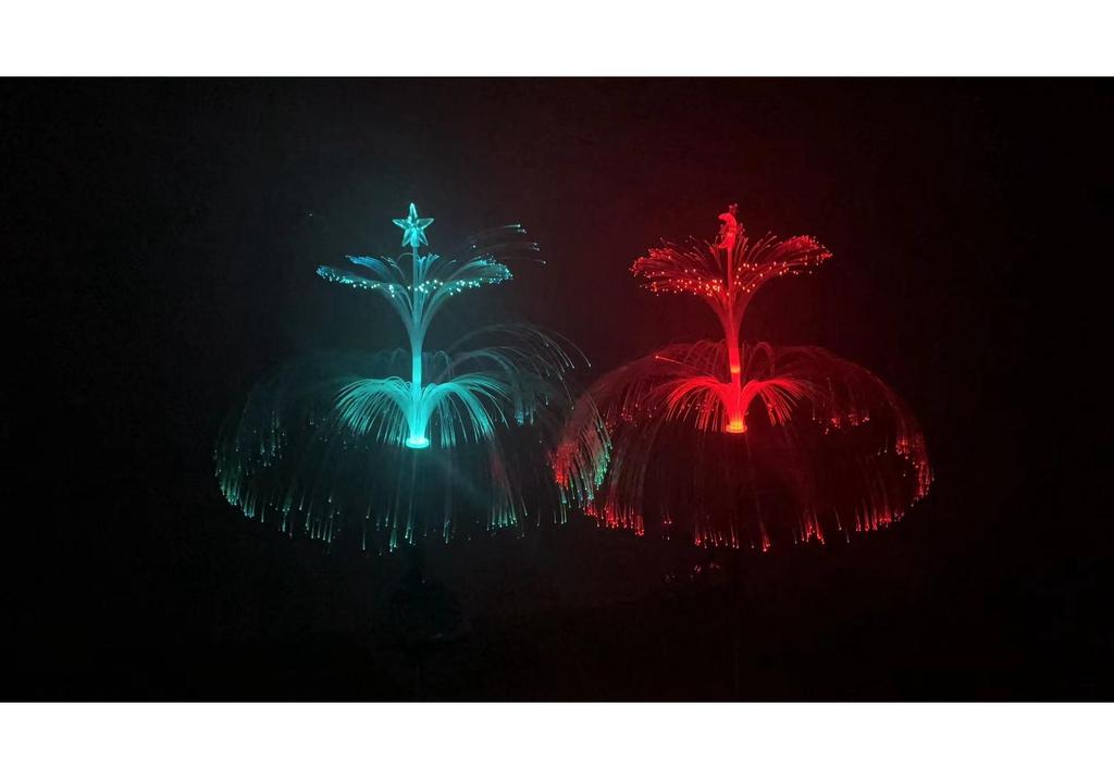 Waterproof Solar Jellyfish Reed Lawn Lamp - Outdoor Luminous Decoration