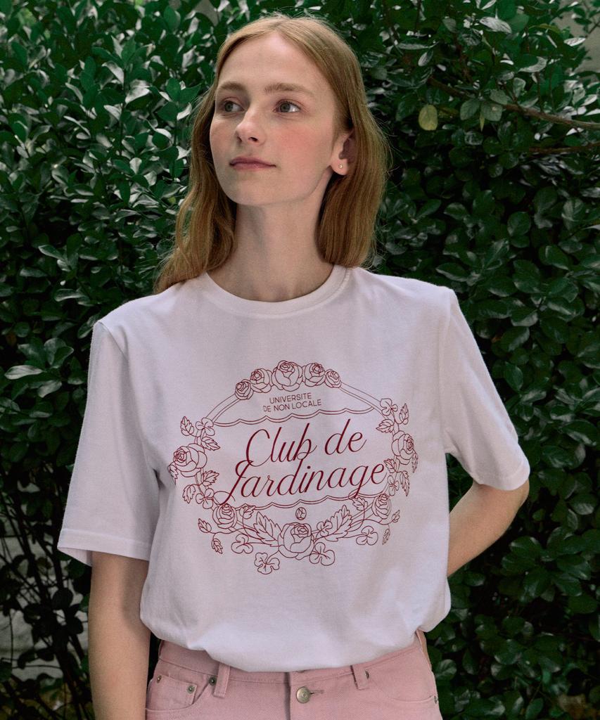 NONLOCAL Rosy Garden Print T-Shirt - White