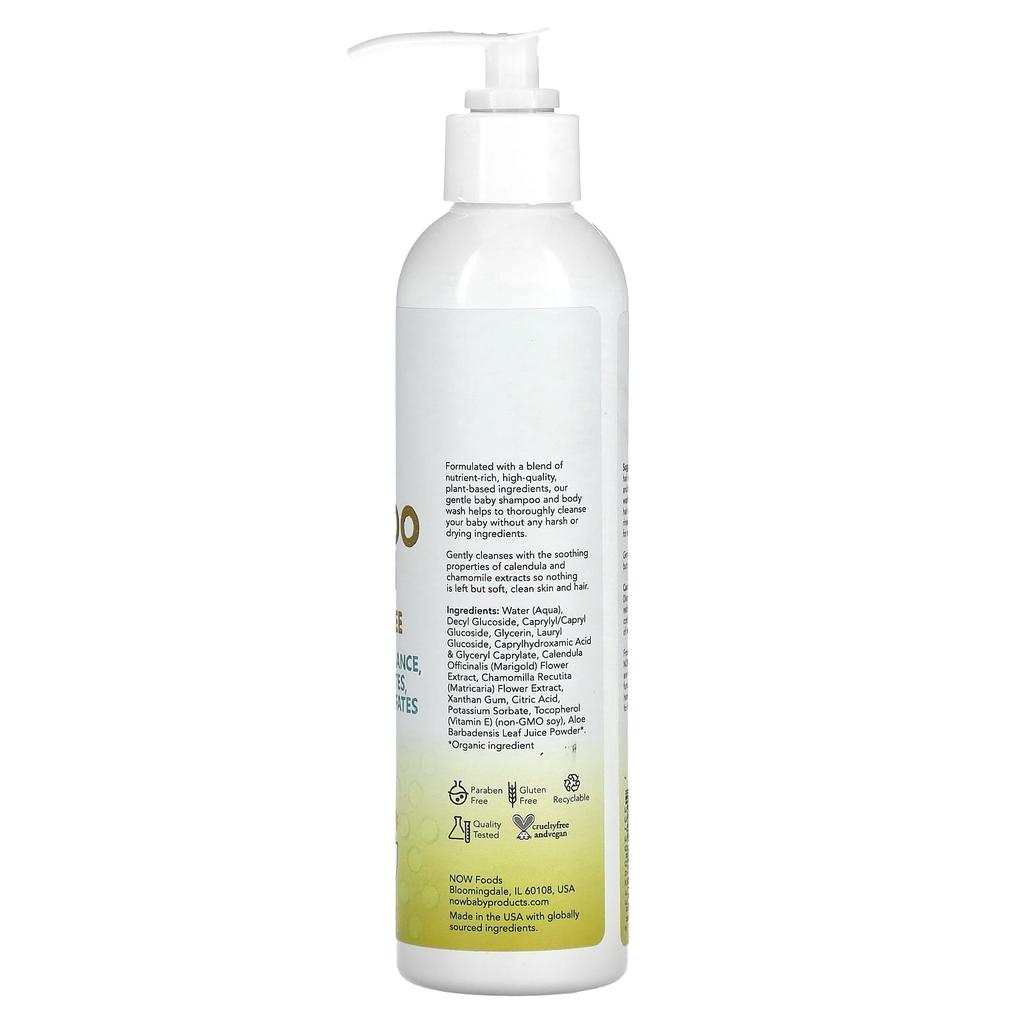 Baby, Mild Shampoo & Wash, Fragrance Free, 237Ml(8Fl Oz)