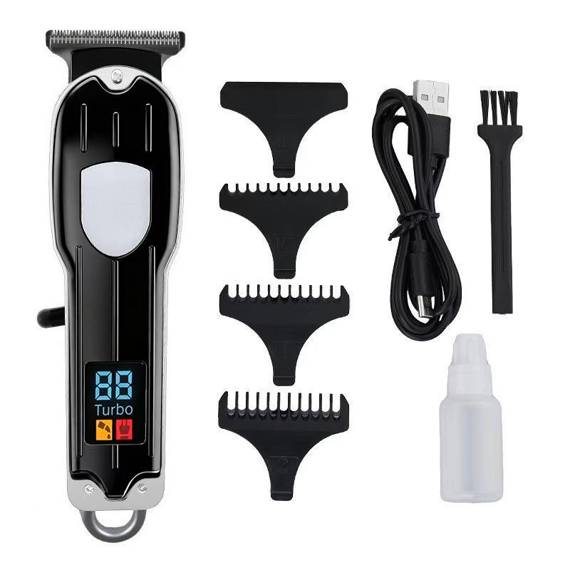 Rechargeable Electric Hair Clipper: Universal Trimmer for Family & Bald Heads