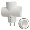 Mayitr New EU Standard Multi-plug 3-way Multiple Plug Socket Adapter Child Protection