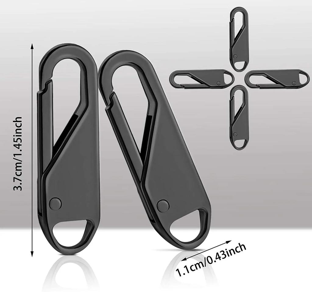 10 ks Sťahovák jazdca zipsu Okamžitá oprava taštičky Výmena zlej pracky Cestovná taška Kufor Hlava na zips DIY Šijacie remeslo