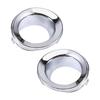 51117127941 51117127942 Car Front Fog Lights Frame Fog Lights Trim Ring For Mini R50 R52 R53 2002-2006 Silver