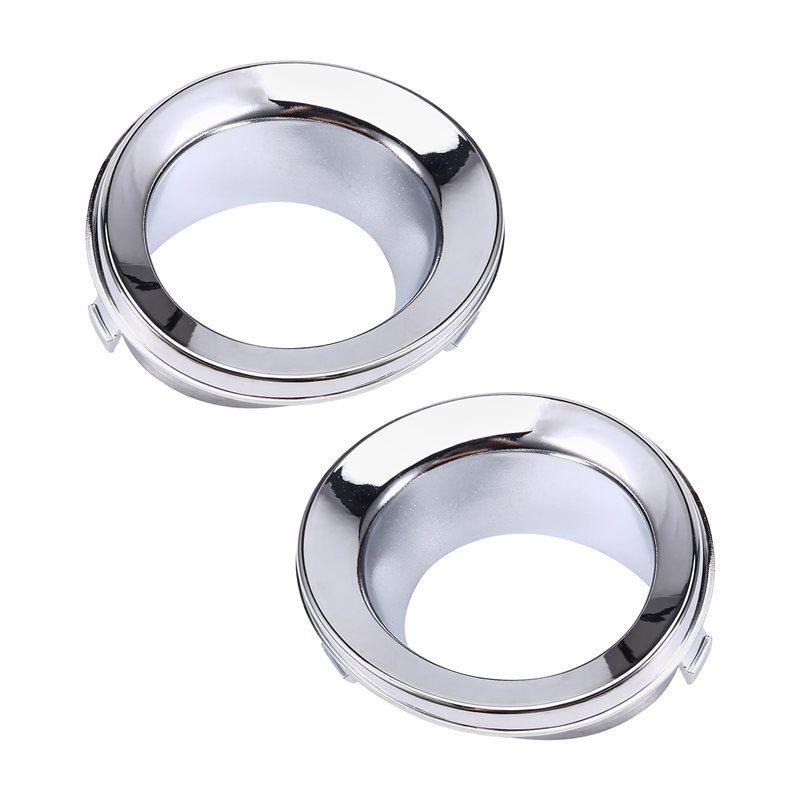 51117127941 51117127942 Car Front Fog Lights Frame Fog Lights Trim Ring For Mini R50 R52 R53 2002-2006 Silver