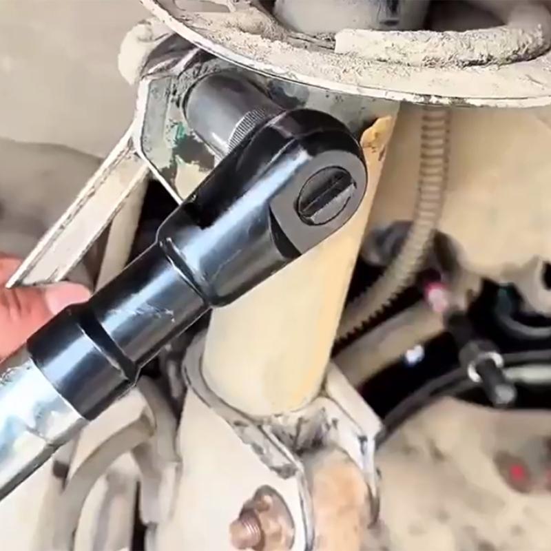 Ratcheting Wrench Spanner Kit 4 Adapters Corrosion Resistant Steel Ergonomic Grip Suitable For Mechanics And DIY Project