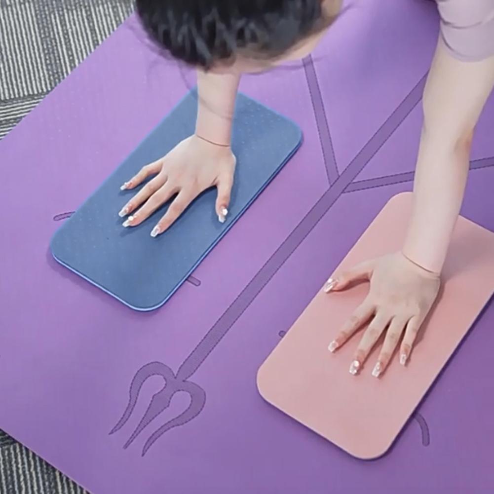 2Pcs Soft TPE Yoga Knee Pad Support Protective Pad Cushion Pad For Elbow Leg Arm Balance Exercise Fitness Workout Yoga Mat
