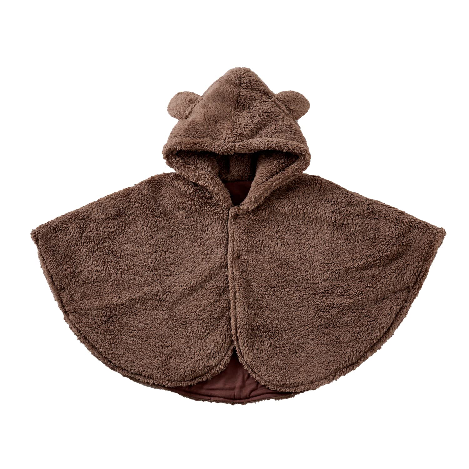 

Kufuu Fluffy Bear Made in for Babies Boa Coat Poncho, Japan, 0-20 Months, (Mocha)