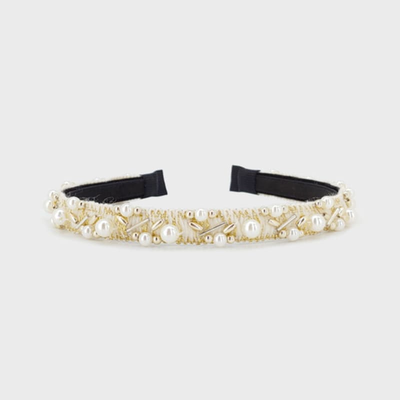 

ЛАЛА Жемчужная Повязка для волос - Слоновая кость FREE