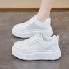 Mesh Breathable Little White Shoes Women's Spring and Summer New Versatile Thick-soled Non-slip Heightening Leisure Travel Sports Board Shoes