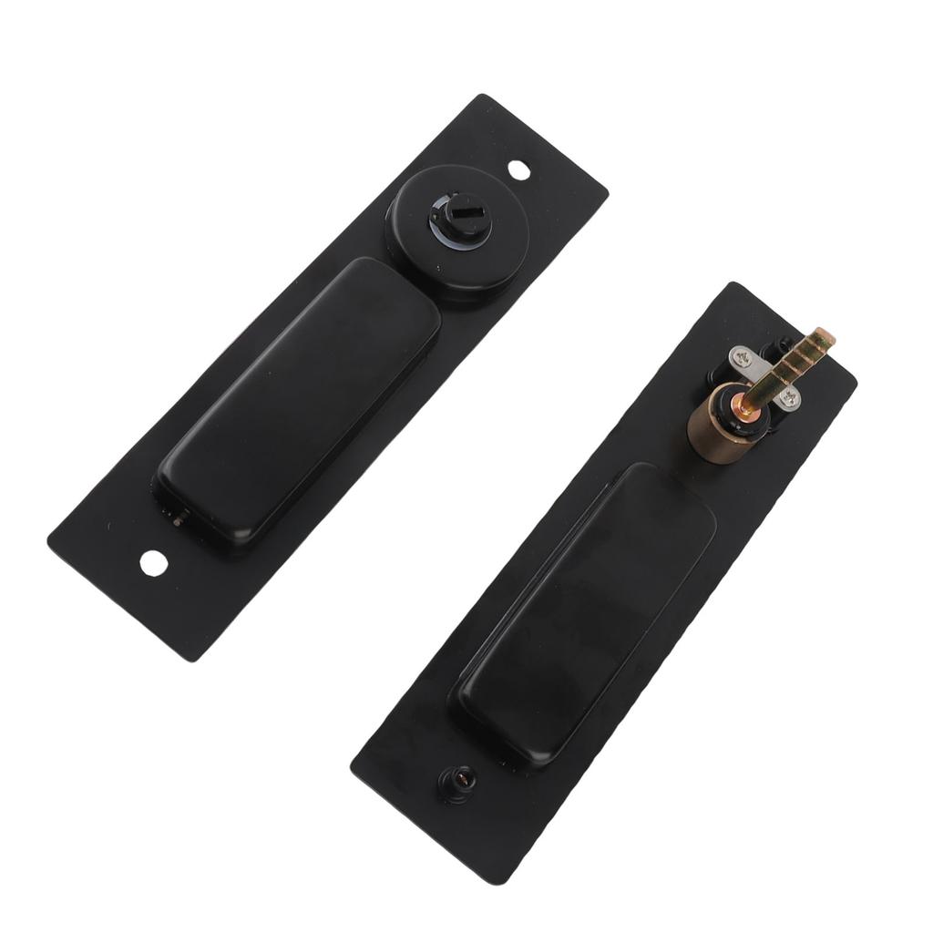 Sliding Door Mortise Lock with 2 Keys Zinc Alloy   Recessed Handle     for Wood Furniture Hardware