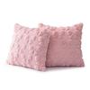 Spring Embroidered Fur Pillow Sweet Buttery Style Plush Pillow Cushion Cover Atmosphere Living Room Sofa Pillow Waist Pillow