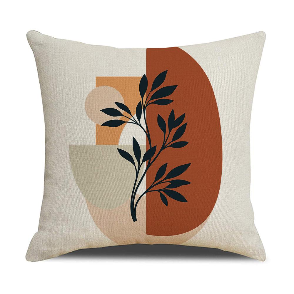 Modern Simple Abstract Leaf Pillow Case Living Room Decorative Sofa Cushion Cover Bedroom Pillow Case