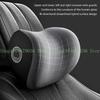 652F Car Lumbar Support Pillow Auto Neck Pillow Waist Support Removable Washable Backrest Headrest Universal Vehicle Cushion