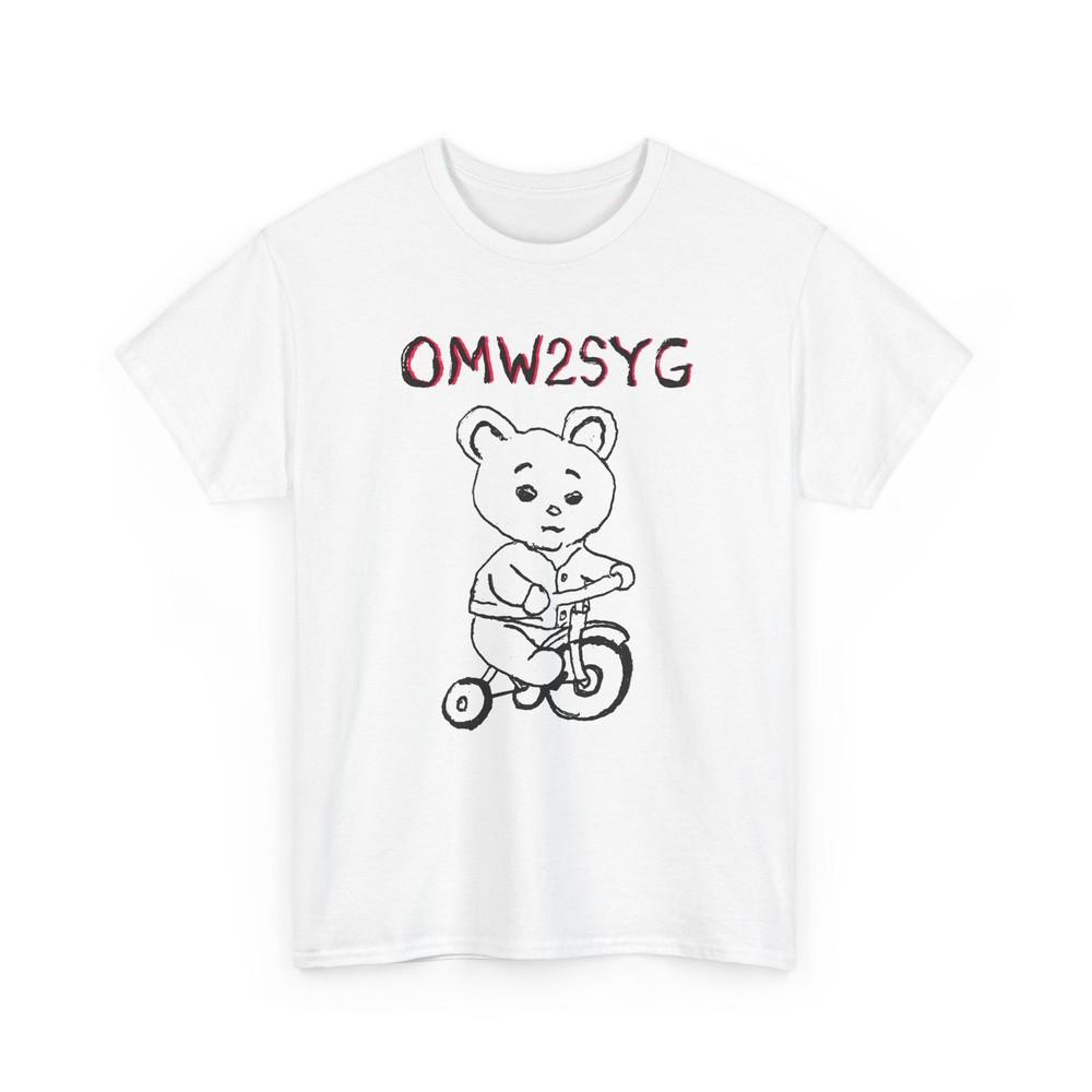 

original drawing omw2syg on my way to steal your girl bunny riding trike tshirt 4XL