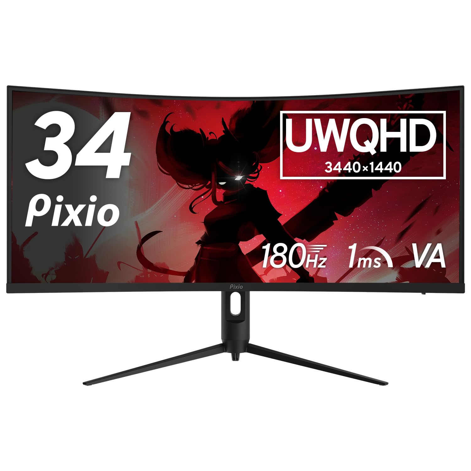 

Pixio PXC348C NEO Gaming Monitor Curved 34 Inch 180Hz UWQHD Fast VA Type-C Wide Monitor Pixio