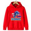 Sonic Lightning Dynamic Printed Kids' Hoodie, Let Children Wear Energetic Game-Inspired Playful Fashion Sense