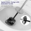 1PC Toilet Brush and Holder Set Toilet Bowl Brush for Bathroom with Long Handle Stainless Steel Toilet Cleaner Brush