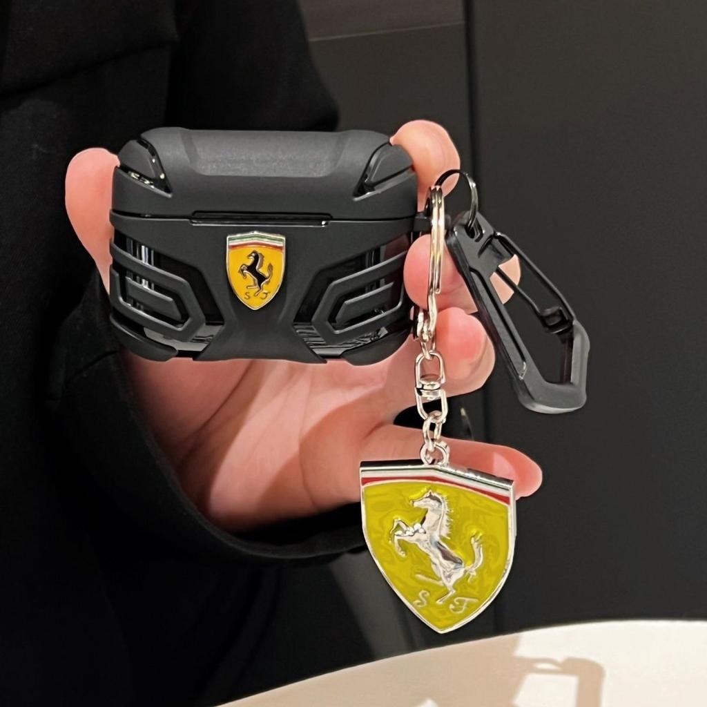 Car Logo Wireless Bluetooth Headphone Protect Cover For Ferrari Roma F80 296 GTB GTS SF90 Stradale Spider Spyde For AirPods pro