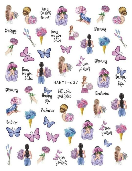 Zurück Kleber Aufkleber 3D Nagel Aufkleber Schwarz Weiß Geometrische Zeichnungen Designs Nagel Aufkleber Dekoration Für Nail Art Schönheit