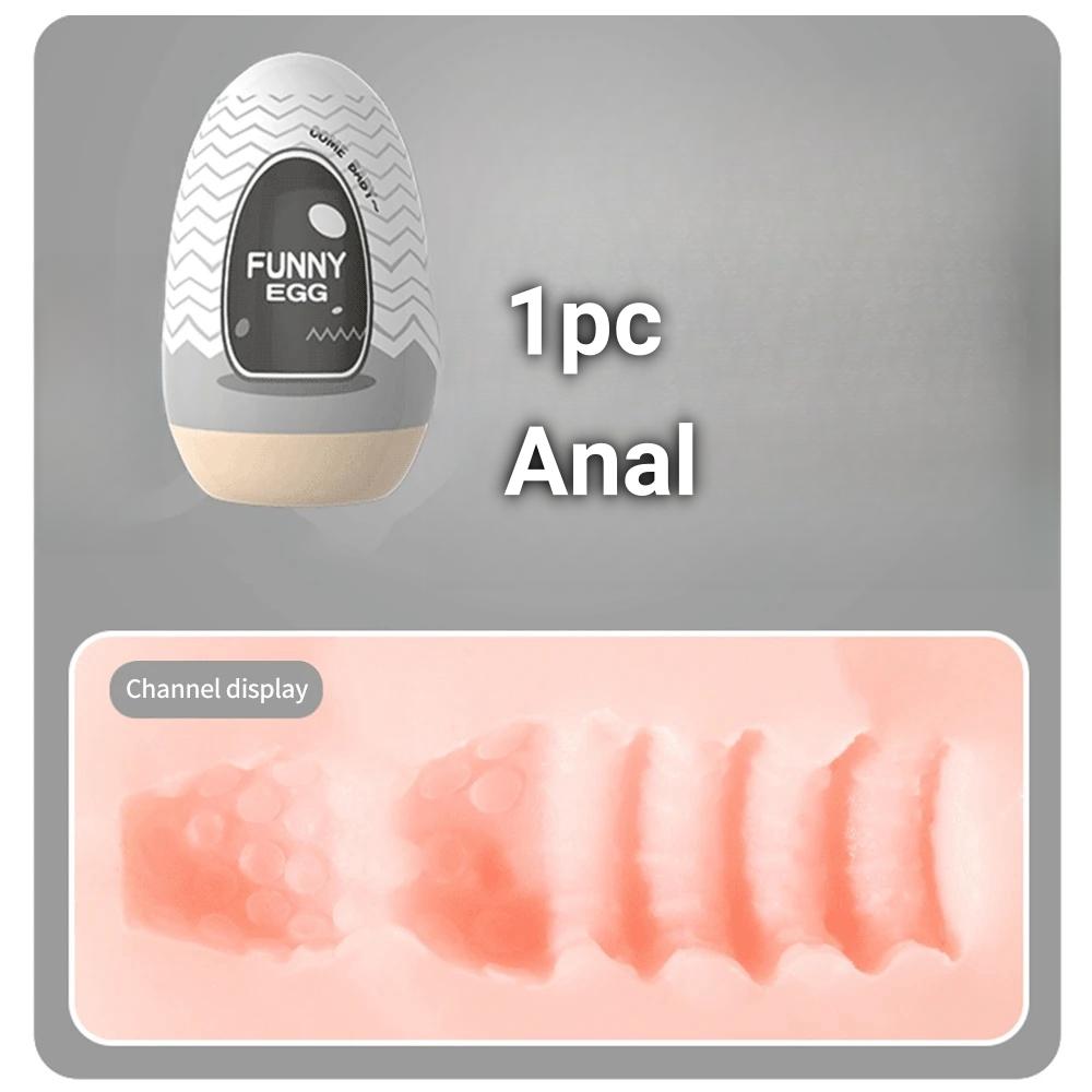 Mini hordozható maszturbációs tojáspohár valósághű vagina kezdőknek Puha maszturbációs csésze péniszmasszírozó-stimulátor szexjátékok férfiaknak