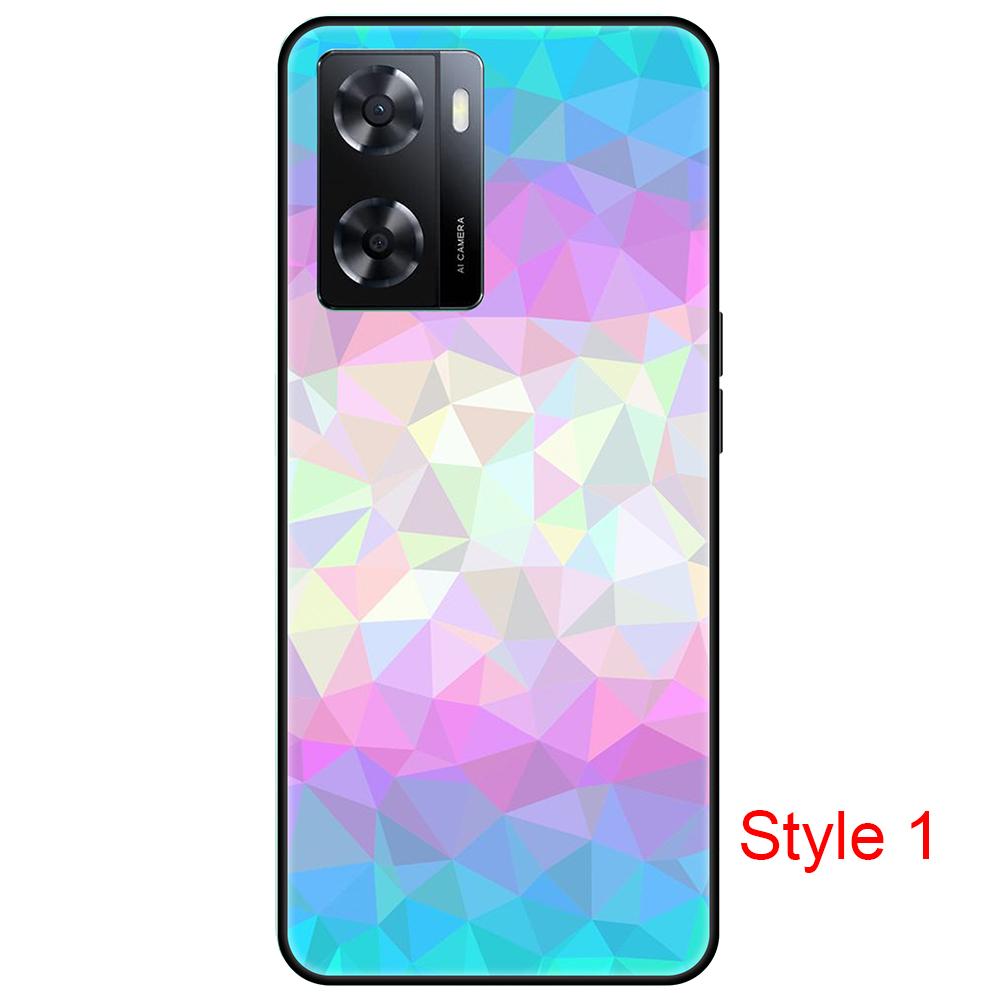 Black Case for Oppo A57 4G OppoA57 PFTM20 Cute Cartoon bumper Soft Silicon 6.56inch shockproof Full protection Cover