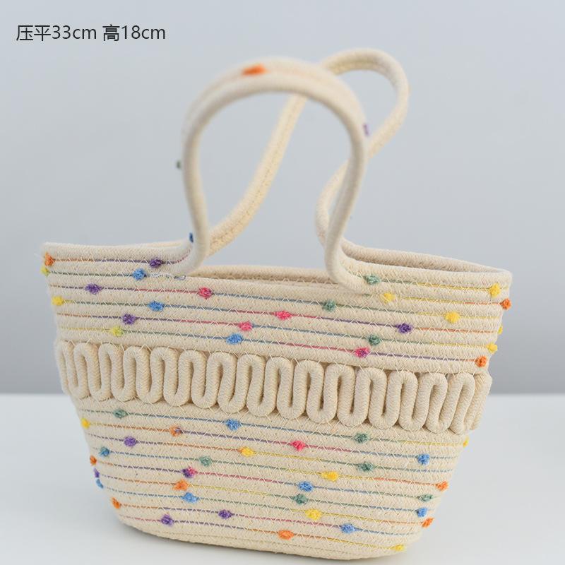 Shoulder bag summer woven bag new tote bag summer large capacity straw bag seaside vacation beach bag women s bag