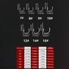 1Box High Carbon Steel High-carbon Steel fishhook Wacky Weedless Worm Wide Gap fishing hook Soft Worm Bass Fishing Fishing Hooks