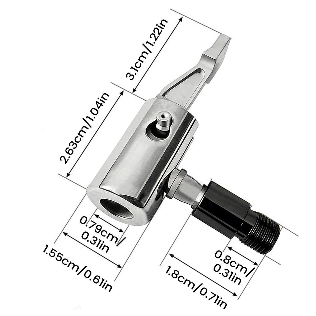 Luftpumpe Adapter Schnellkupplung Kein Leck Zubehör Aufblasbarer Adapter Reifendruckmesser Düse für LKW Fahrzeug Wohnmobil Auto