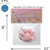 Handmade Cat Paw Taba Squishy,Cute Soft Squeeze Toys, Kawaii Fluffy Squishies Sensory Toys,Silicone Squeeze Toys for Stress Relief, Fidget Toys