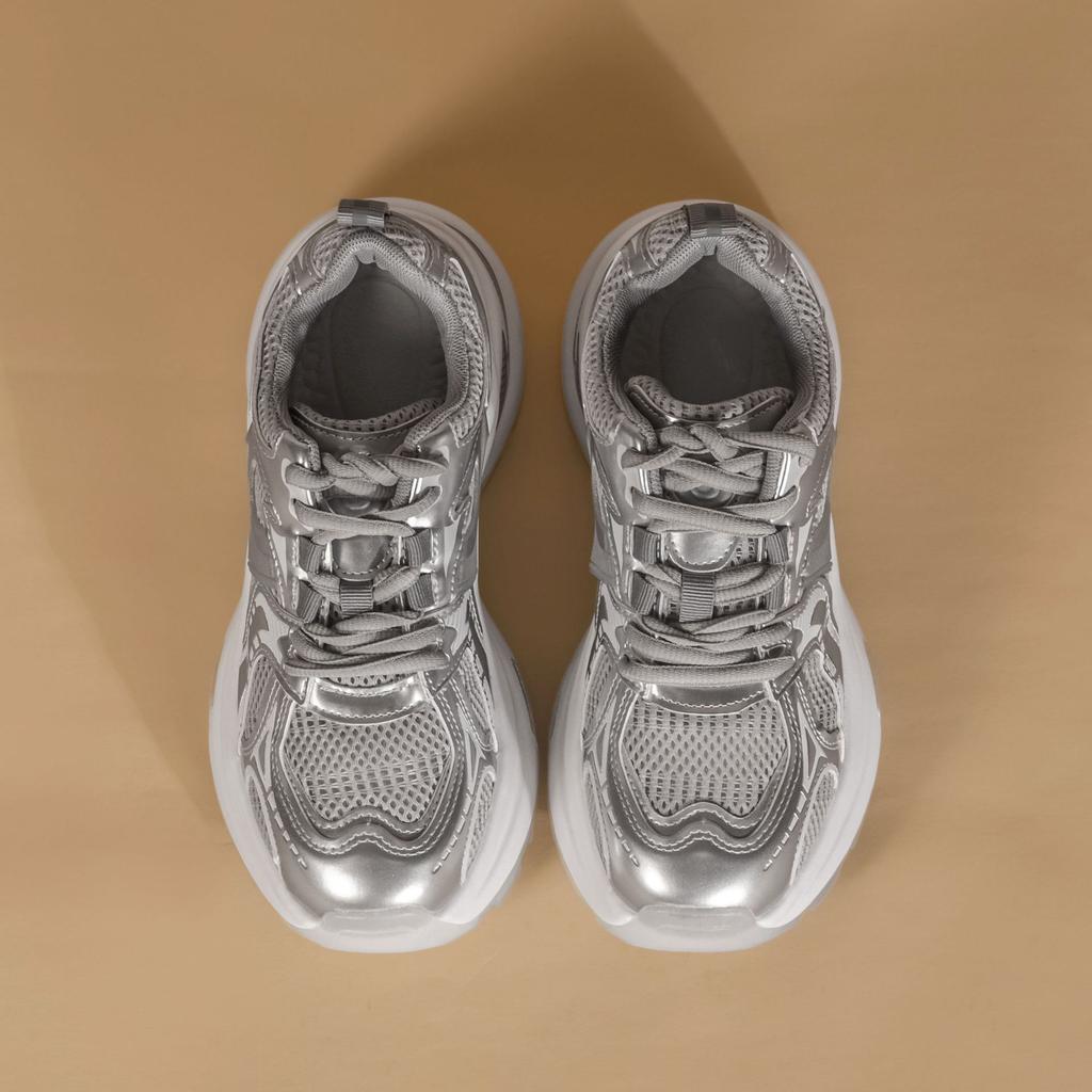 Grape mother comfortable thick-soled dad shoes sports shoes summer light models women's color matching design women's shoes soft soles are not tired