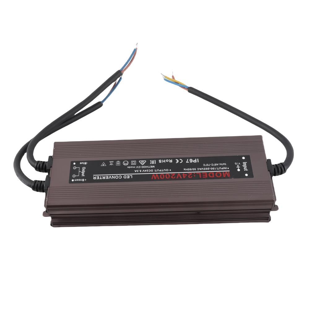 IP67 Water Resistant LED Driver Power Supply Adapter Constant Voltage Output for LED Strip Light Outdoor Lightbox Signboard