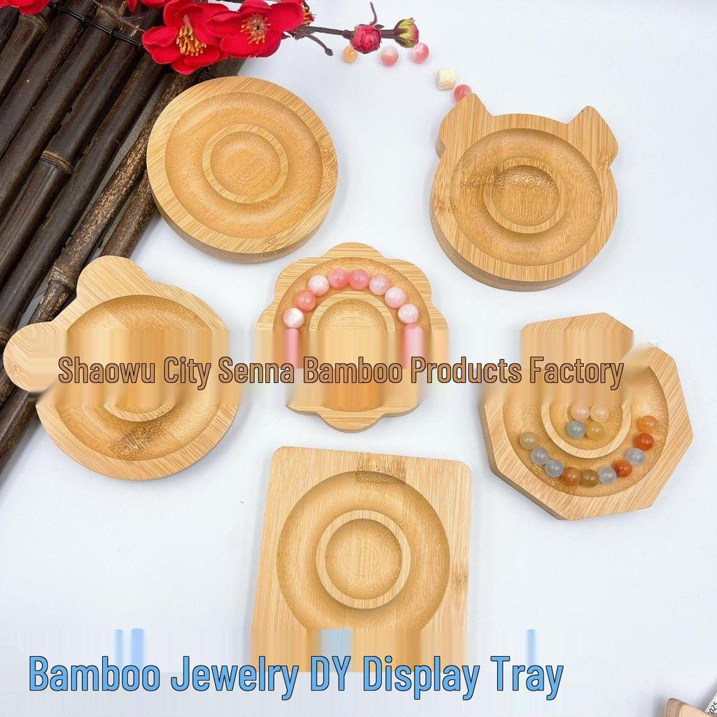 Premium Bamboo Jewelry Storage & Display Tray for Bracelets and Bangles