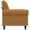 Vidaxl Armchair, Brown, 60 Cm, Upholstered In Velvet