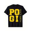 Retro Grunge Po Gi Since Birth Bold Font Tee Unisex Unisex Vintage Cotton Short Sleeve Unisex Daily Casual Tops